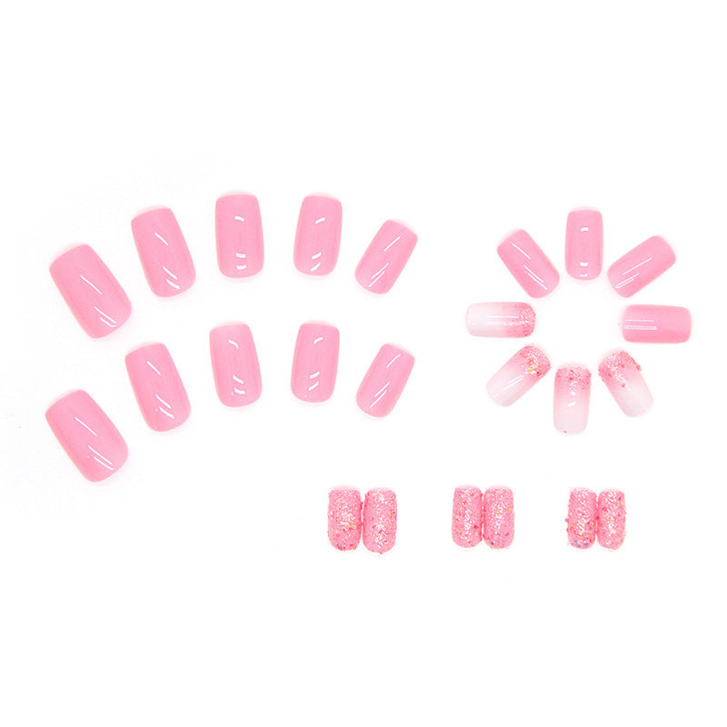 Mid-length Square Fake Nails Shiny Fragments null Mid-length Square Fake Nails Shiny Fragments Mid-length Square Fake Nails Shiny Fragments