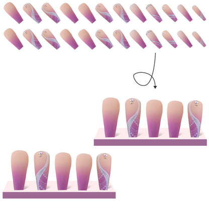 Fake Nails European And American Wear Long null Fake Nails European And American Wear Long Fake Nails European And American Wear Long