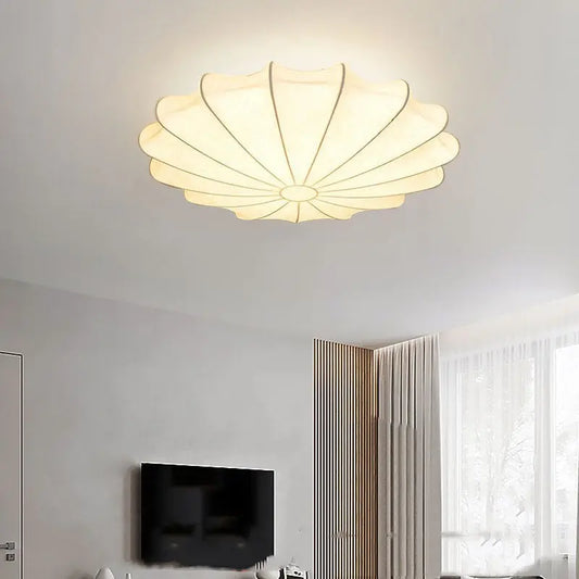 Japanese-style Silk Ceiling Lamp Nordic Living Room Lamps null