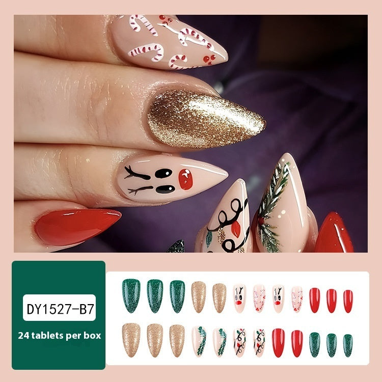 Christmas Wear Fake Nails Nail Sticker null Christmas Wear Fake Nails Nail Sticker Christmas Wear Fake Nails Nail Sticker