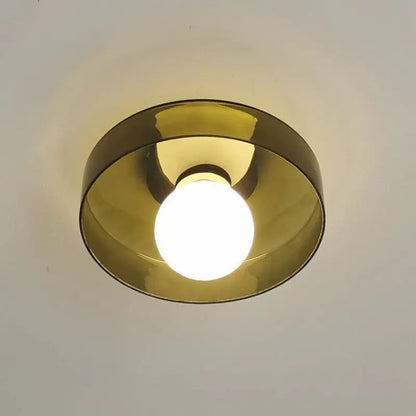 French Retro Glass Ceiling Light null