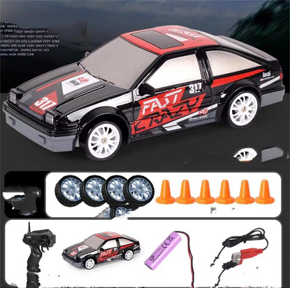 2.4G Drift Rc Car 4WD RC Drift Car Toy Remote Control GTR Model AE86 Vehicle Car RC Racing Car Toy For Children Christmas Gifts null