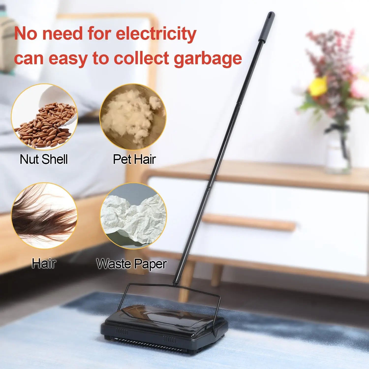 Eyliden Carpet Floor Sweeper Cleaner For Home Office Carpets null